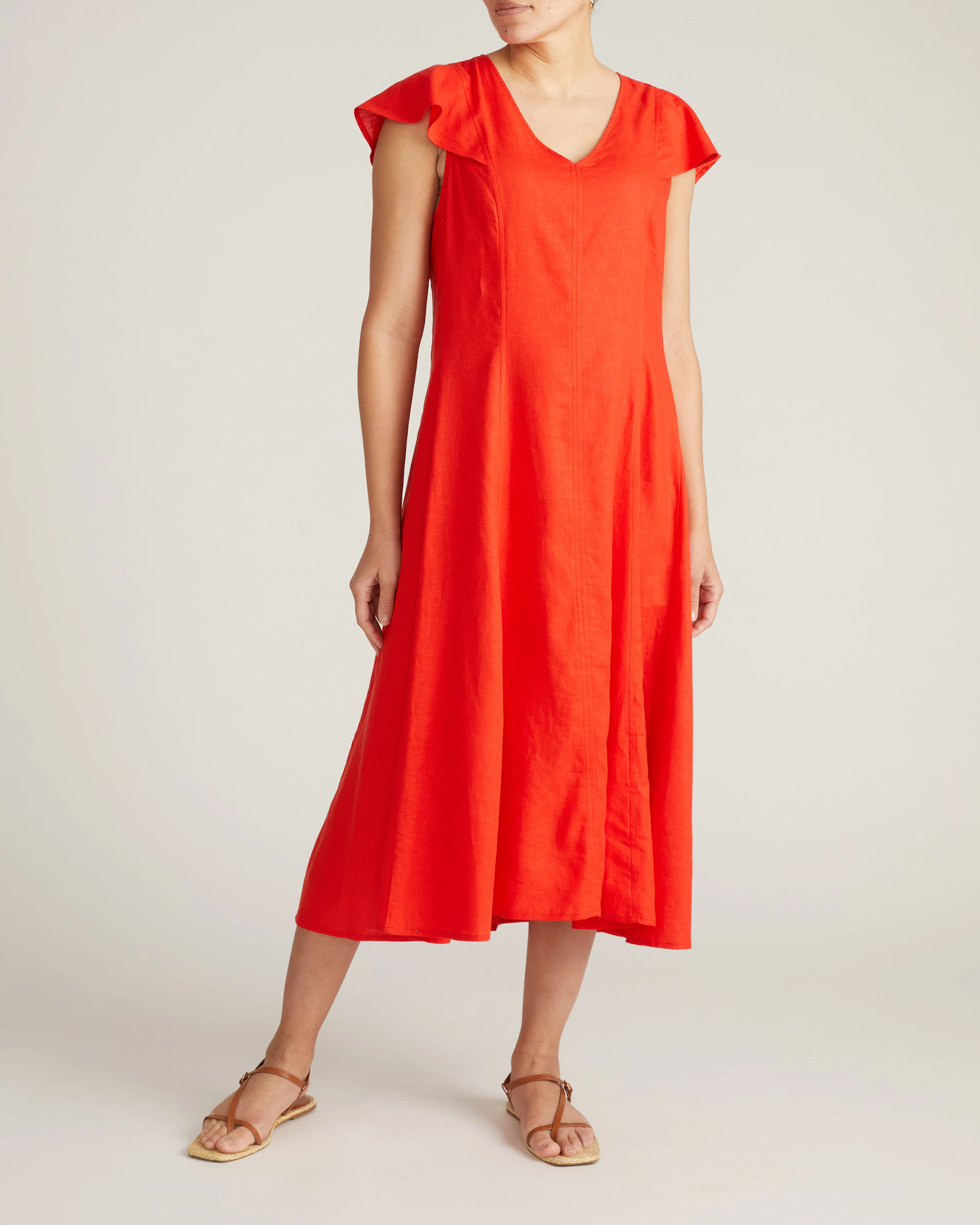 Victoria Linen Dress - Shoreline Sunset - Image 2