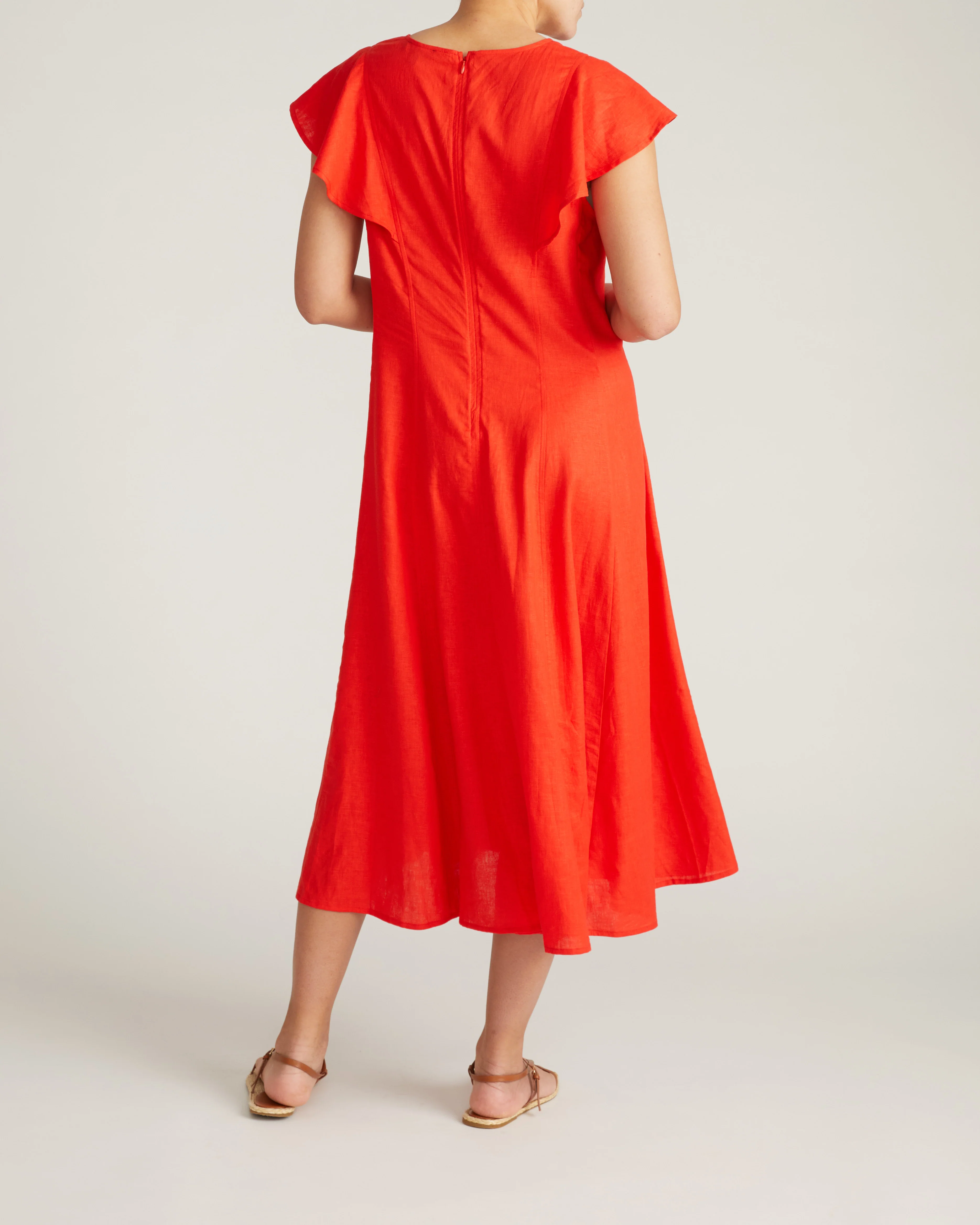 Victoria Linen Dress - Shoreline Sunset - Image 4