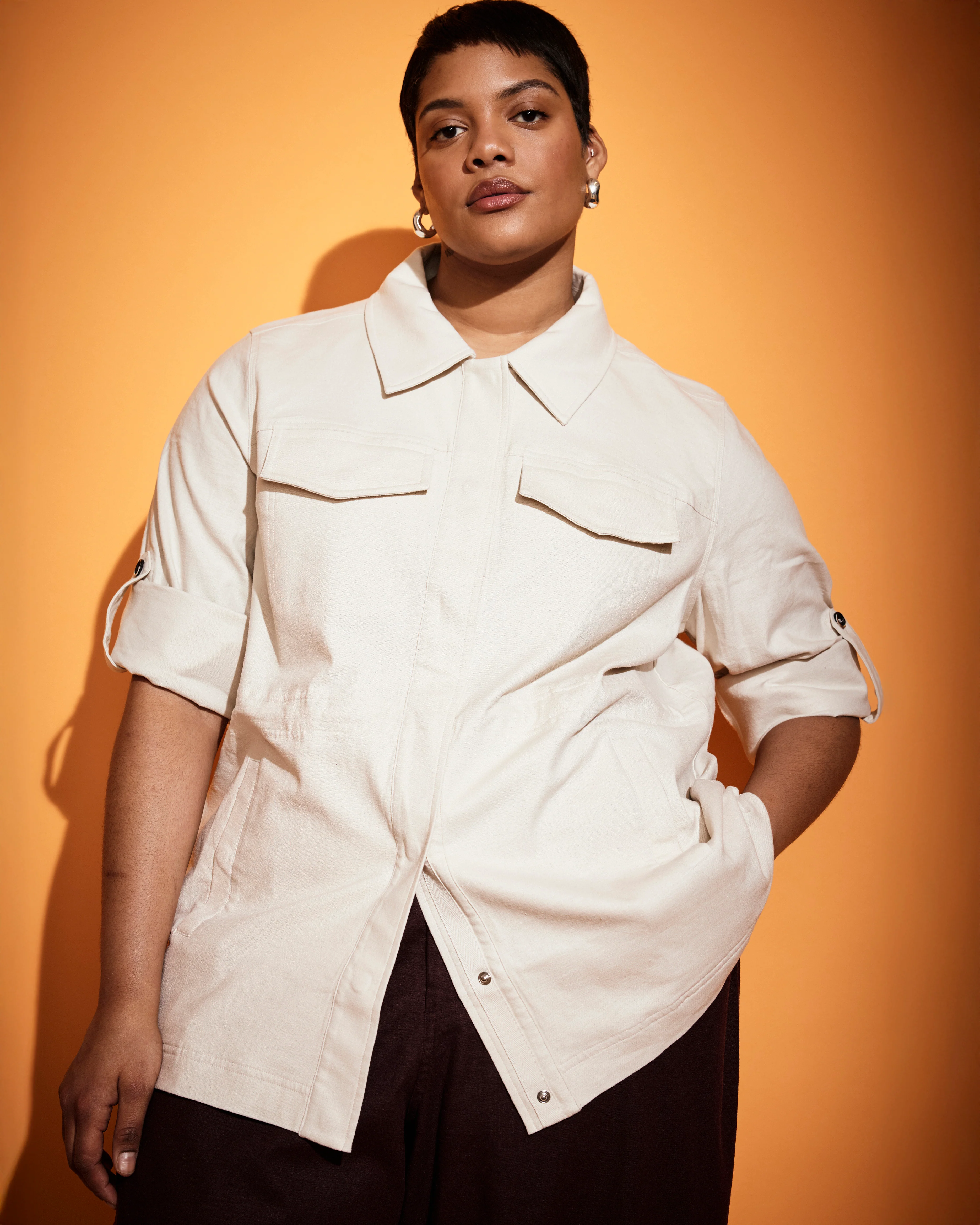 Vineyard Linen Jacket - Ecru - Image 4